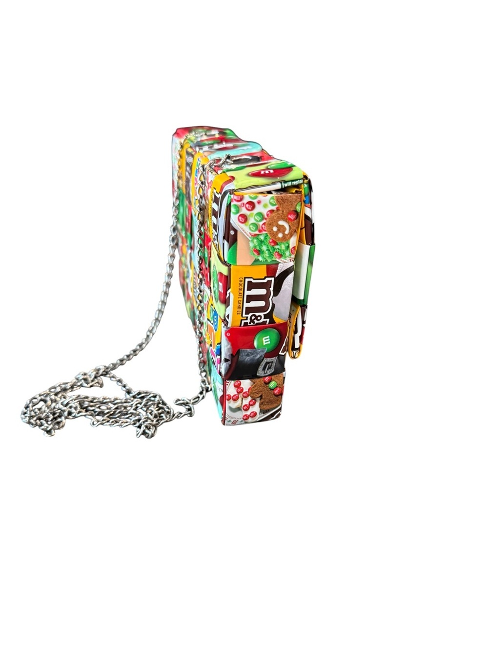 MITZ Handcrafted M&M Wrapper Crossbody Bag - Picture 4 of 8
